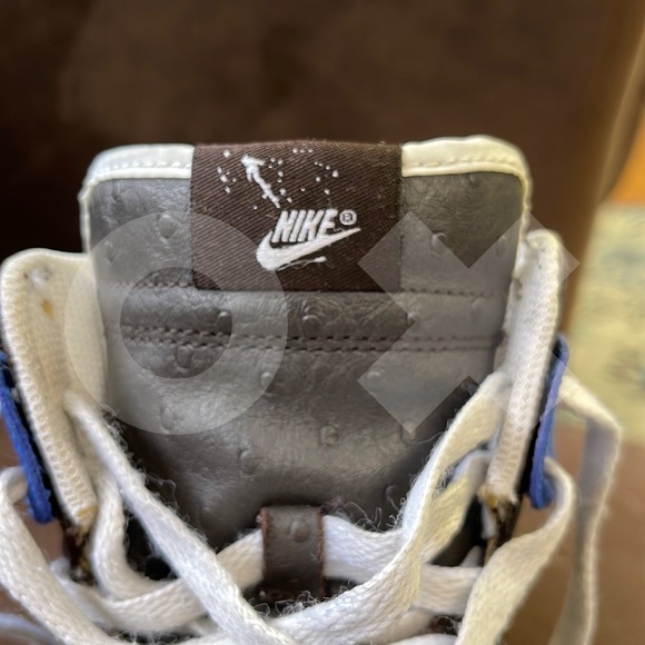 Nike Dunk High Premium White Silver Blue Varsity Authentic 316424-101 Men 9 Rare main image 7